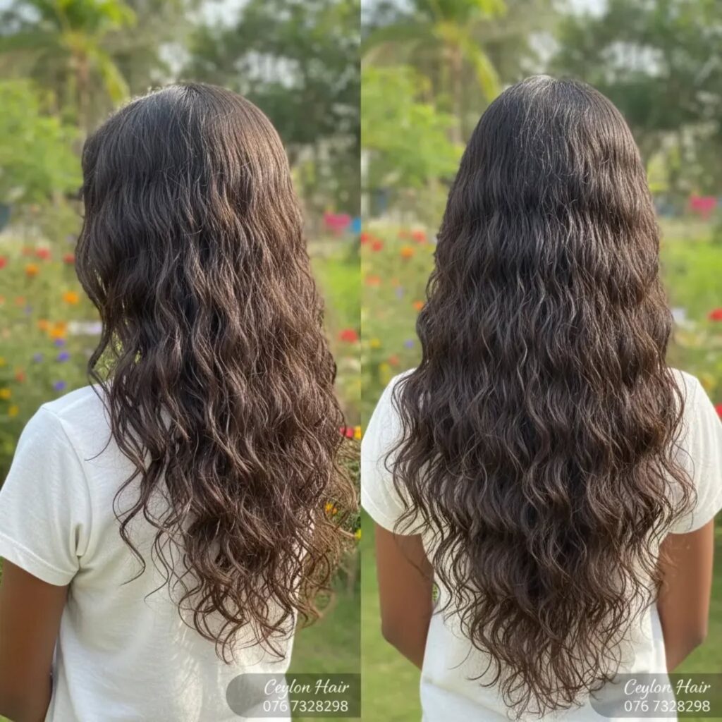 before and after hair extensions in sri lanka
